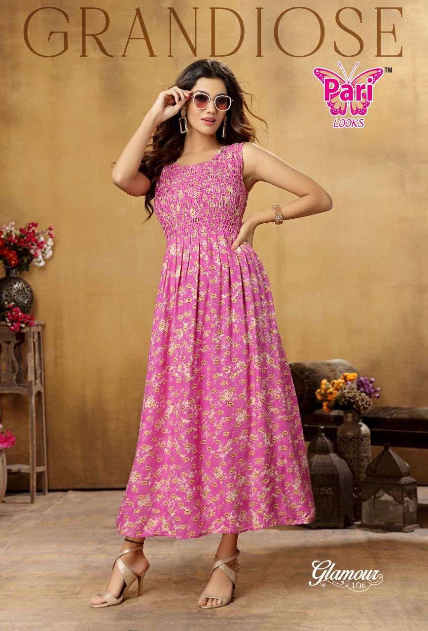 pari glamour flair style print kurti catalog for women girls 