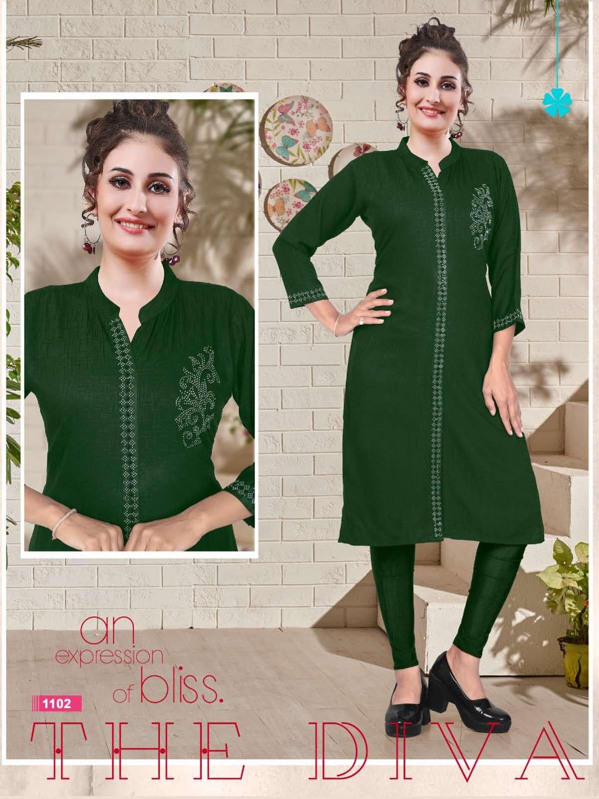 PL VICTORIA VOL-4 BOMBAY FANCY CLOTH STRAIGHT KURTI WITH DIMOND WORK KURTI CATALOG WHOLESALER BEST RATE