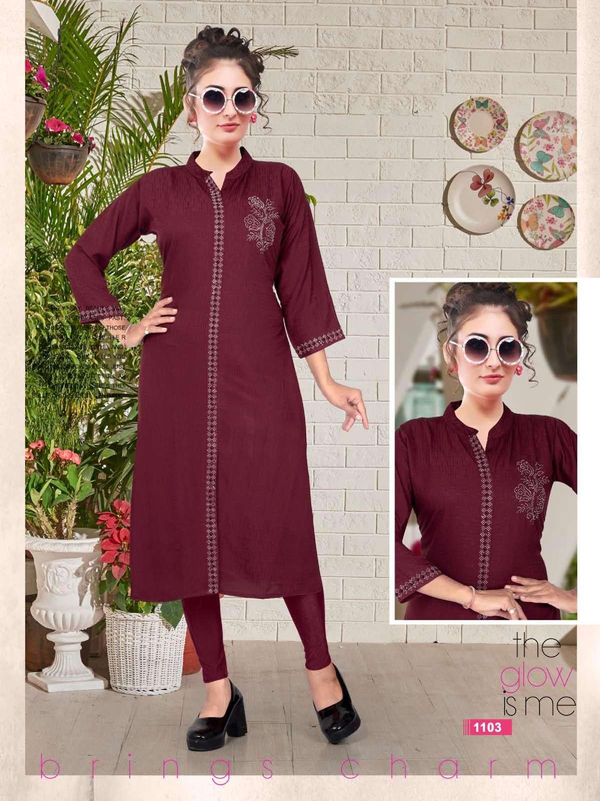 PL VICTORIA VOL-4 BOMBAY FANCY CLOTH STRAIGHT KURTI WITH DIMOND WORK KURTI CATALOG WHOLESALER BEST RATE