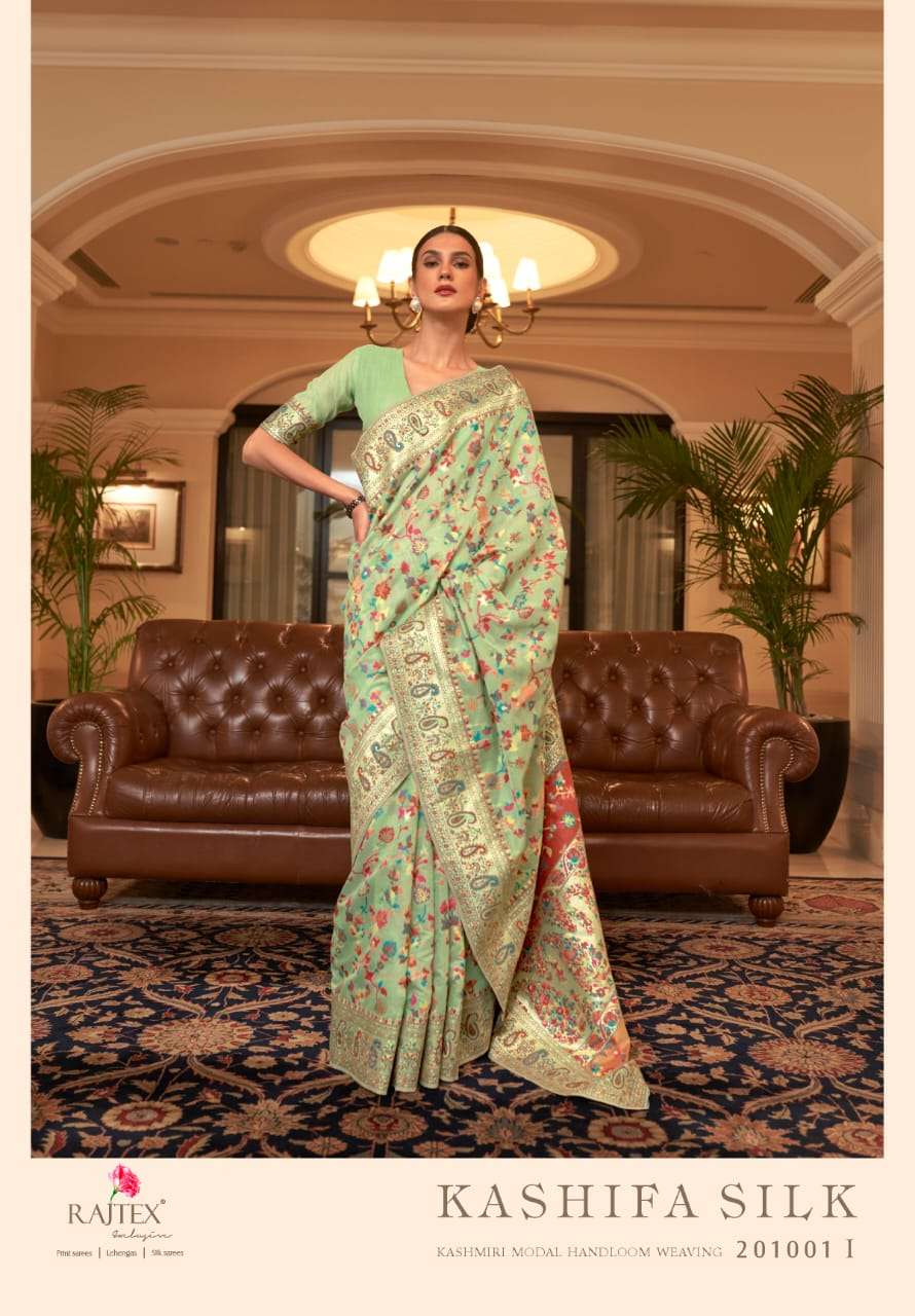 rajtex kashifa silk 201001 design colors kashmiri handloom weaving sarees 