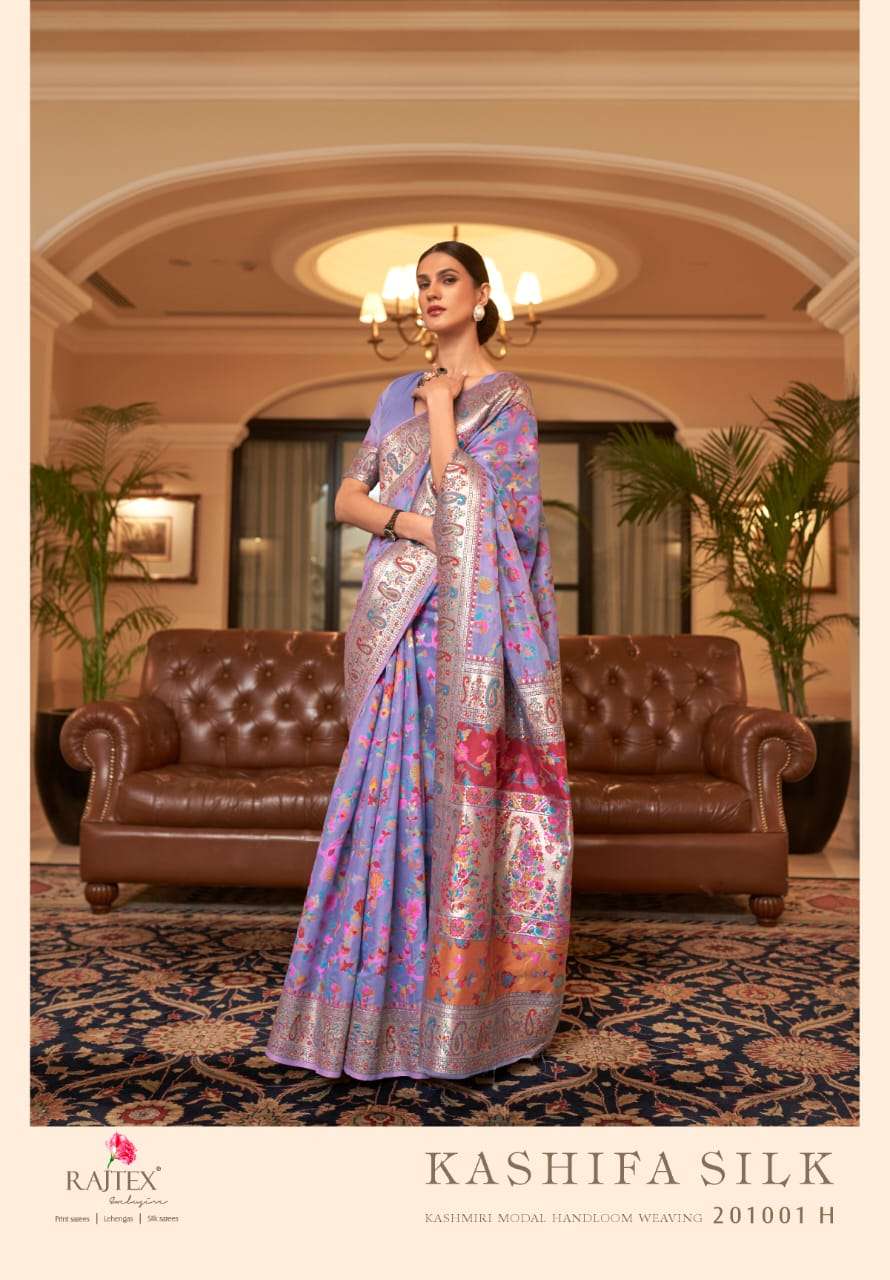 rajtex kashifa silk 201001 design colors kashmiri handloom weaving sarees 