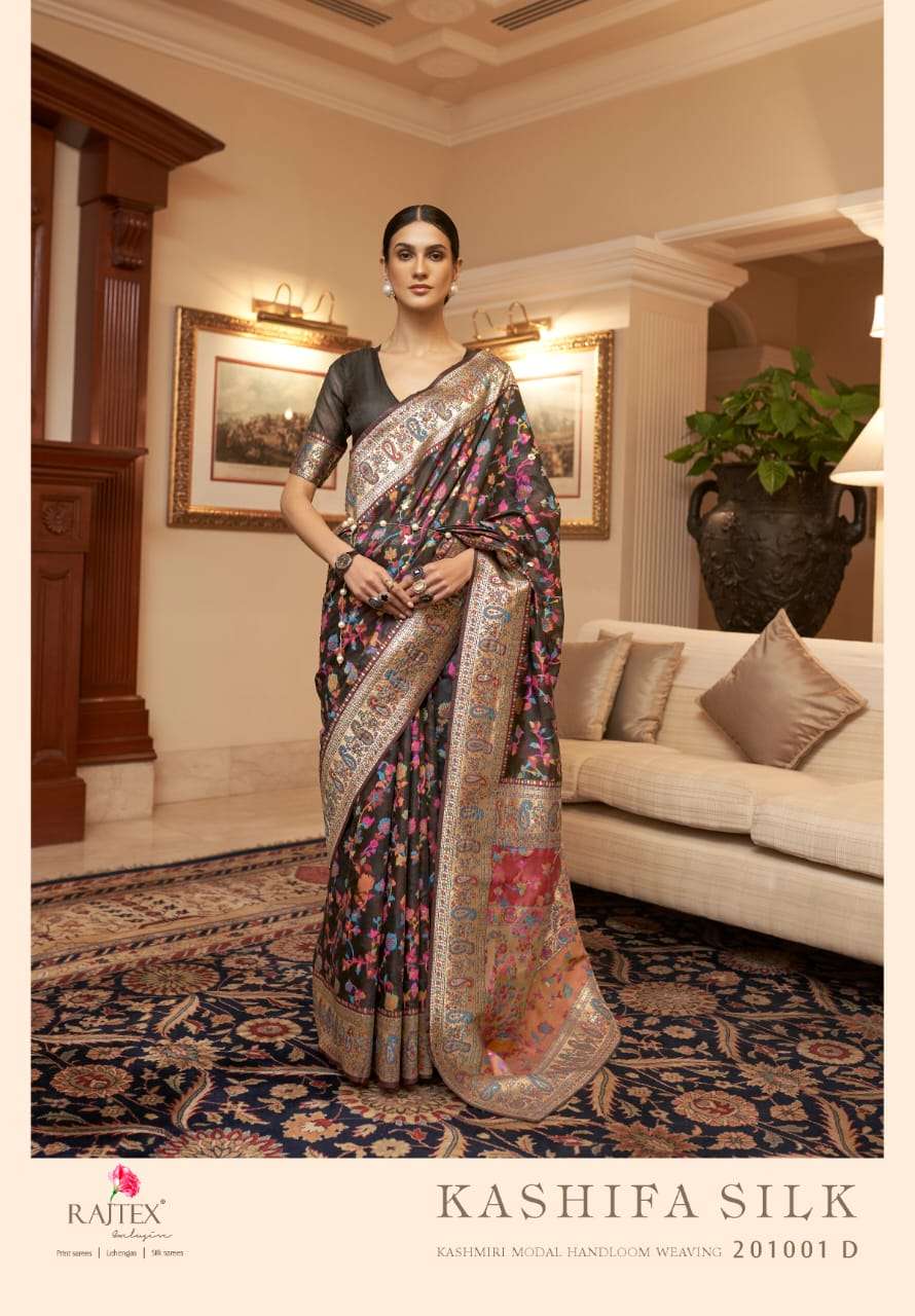 rajtex kashifa silk 201001 design colors kashmiri handloom weaving sarees 