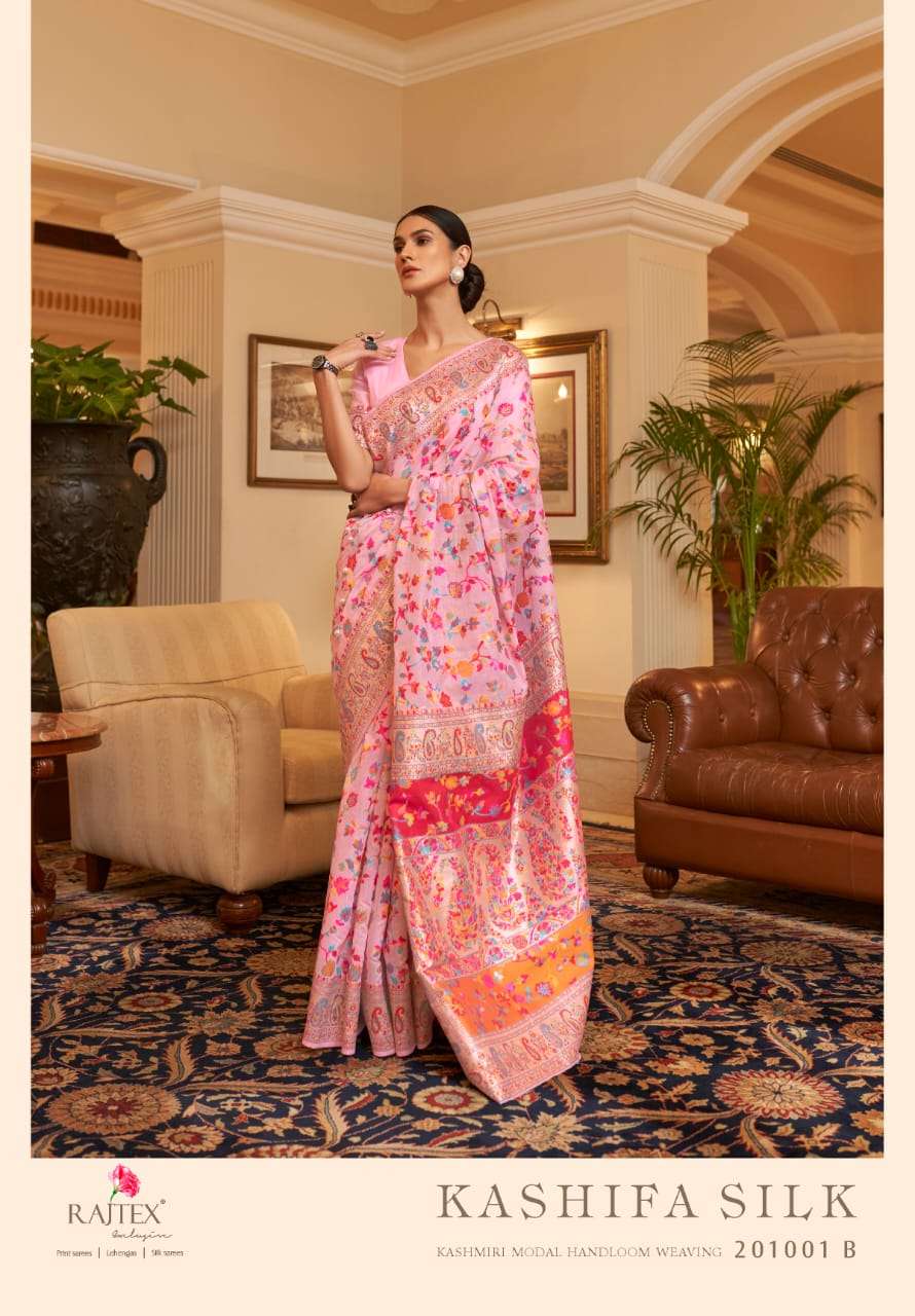 rajtex kashifa silk 201001 design colors kashmiri handloom weaving sarees 