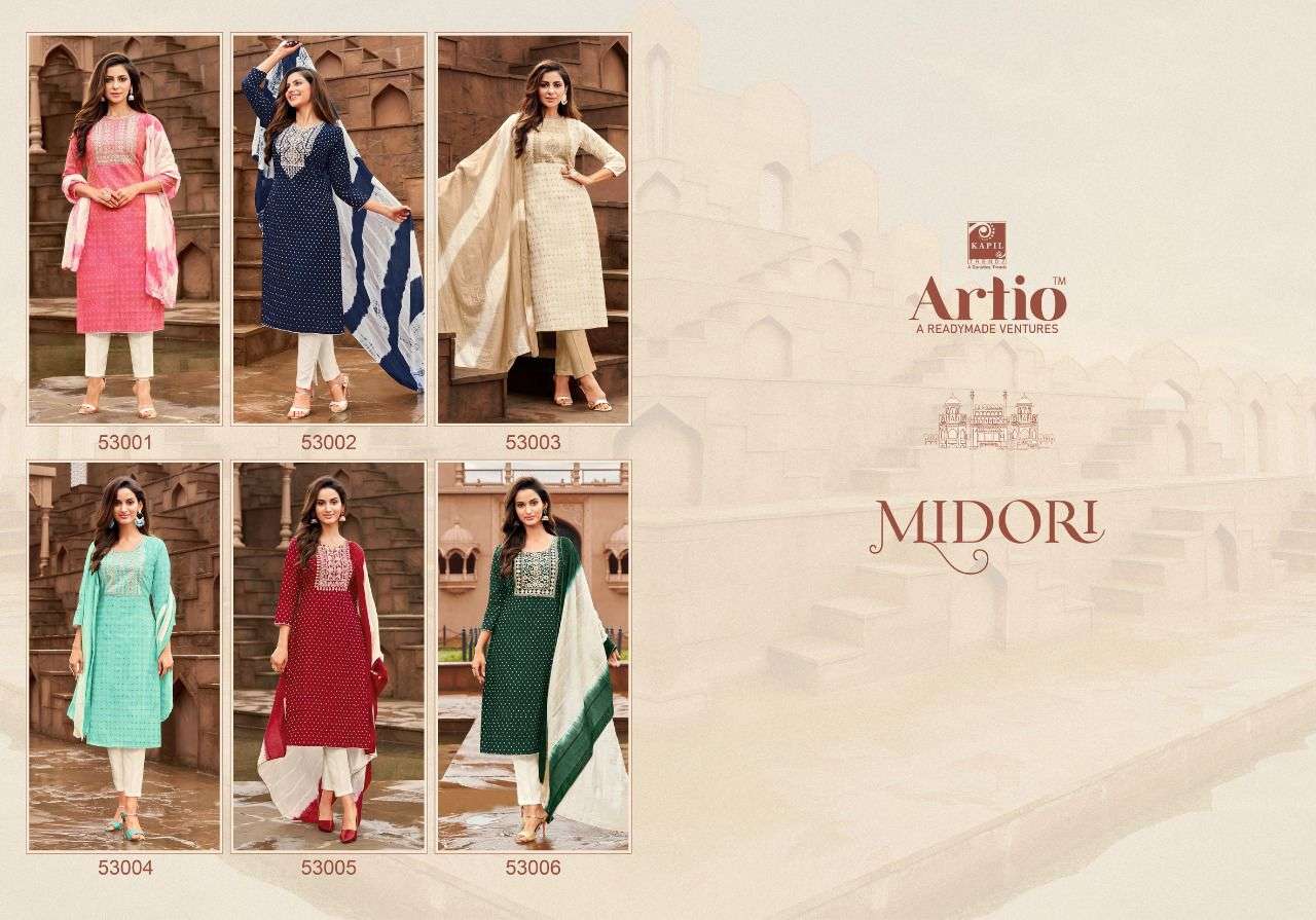 artio midori 3 piece readymade salwar kameez catalog 