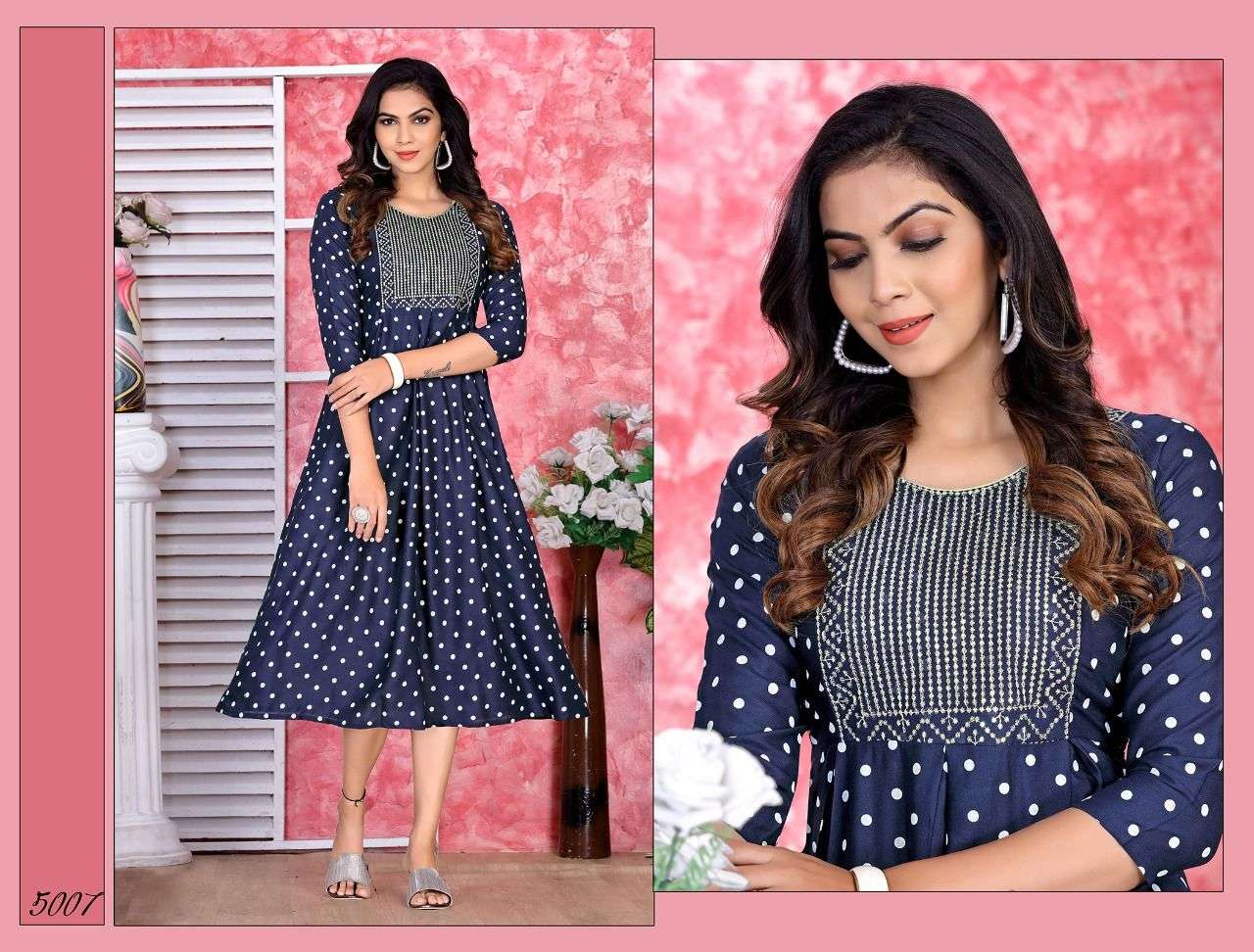 NEW RIYAA SWANKY VOL.1 RAYON PRINT Embroidered With sequence Work KURTI CATALOG WHOLESASALER BEST RATE