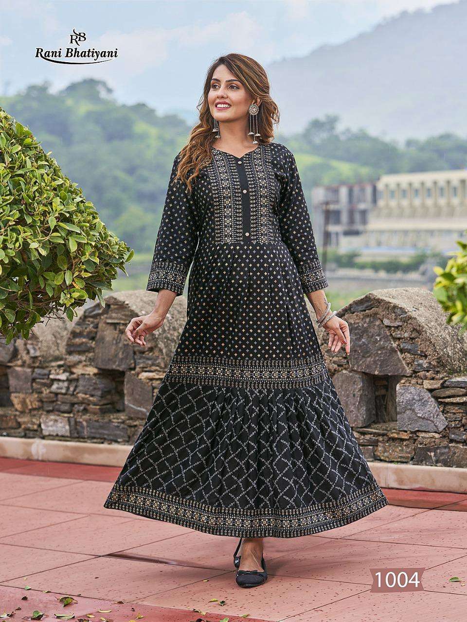 rani apsara vol 1 rayon print plus size kurtis exports 