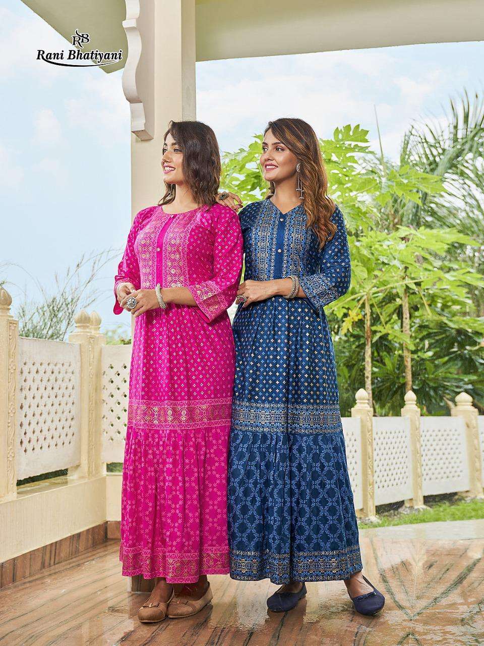 rani apsara vol 1 rayon print plus size kurtis exports 