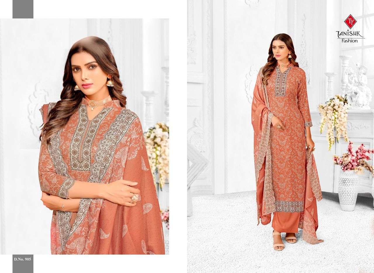 gulistan by tanishk pashmina printed casual dress materials