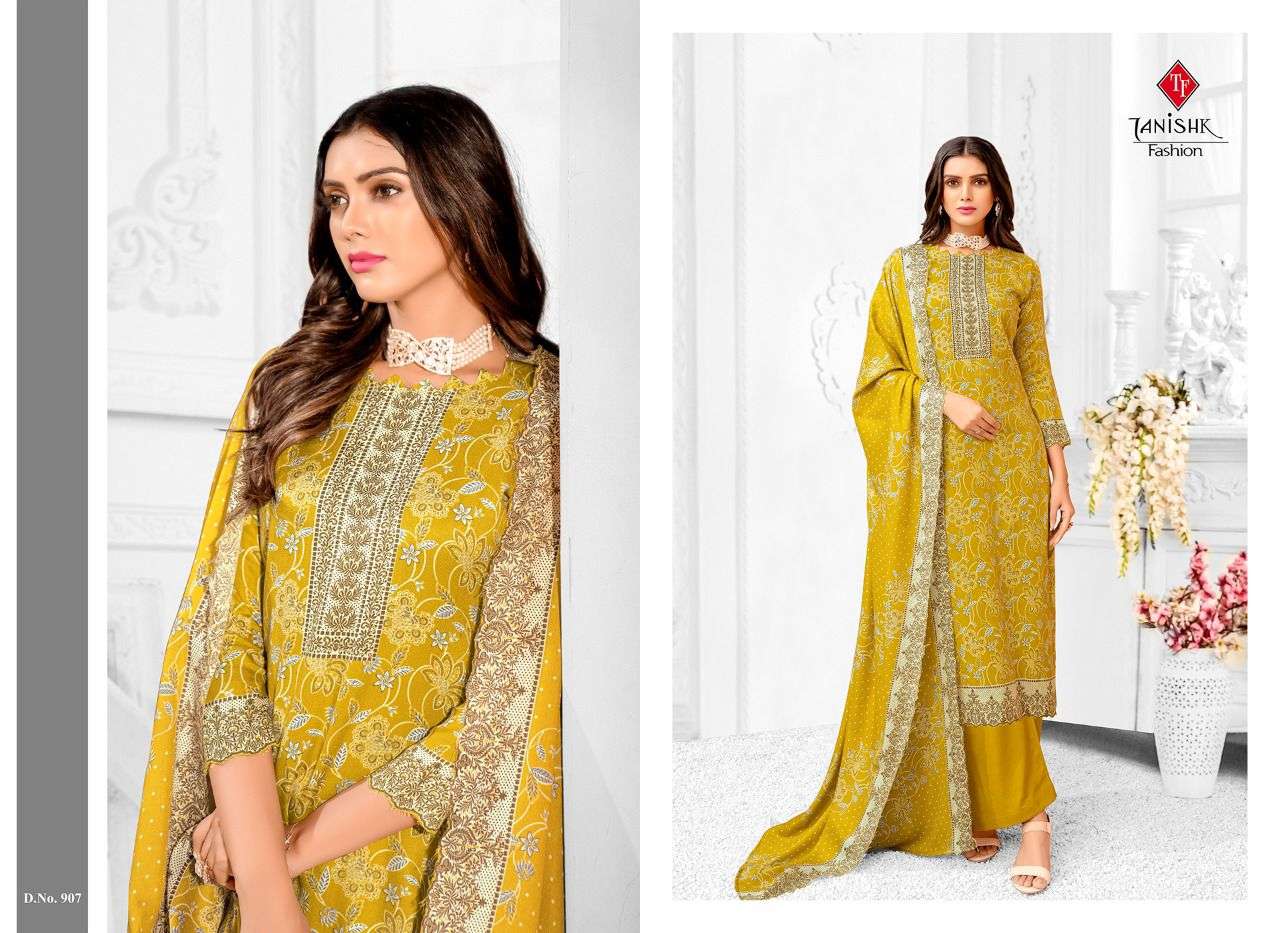 gulistan by tanishk pashmina printed casual dress materials