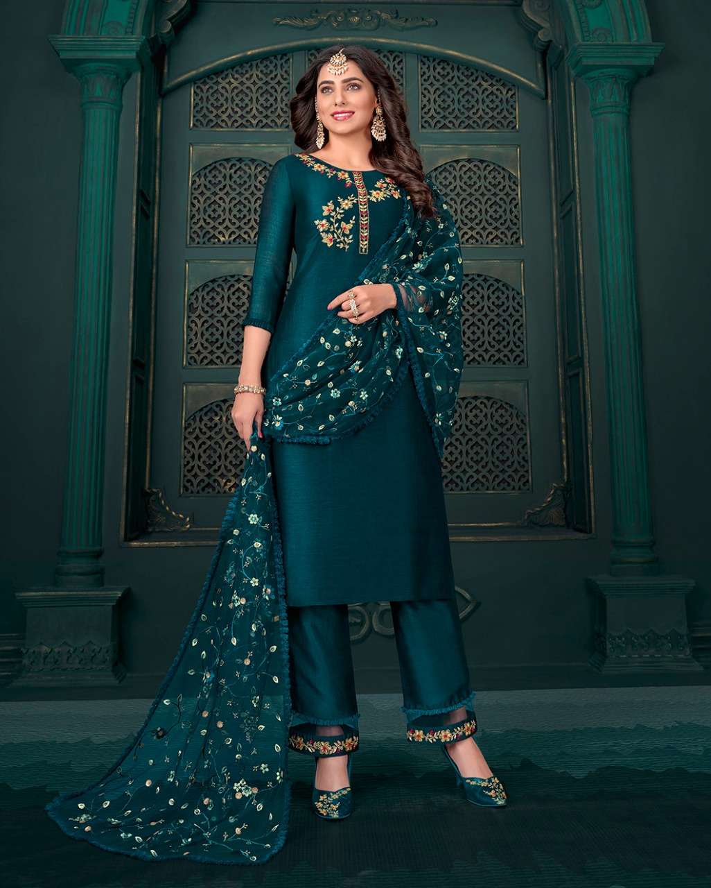 maria vol 9 by lily & lali silk handwork readymade 3 piece catalogue