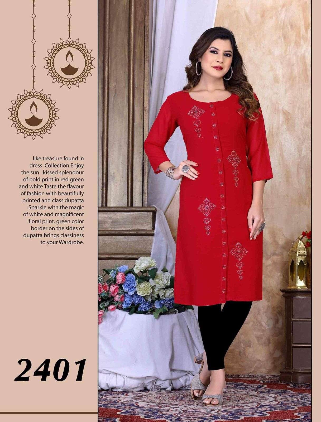Beauty Queen Retro Heavy Georgette Diamond work KURTI CATALOG WHOLESALER BEST RATE