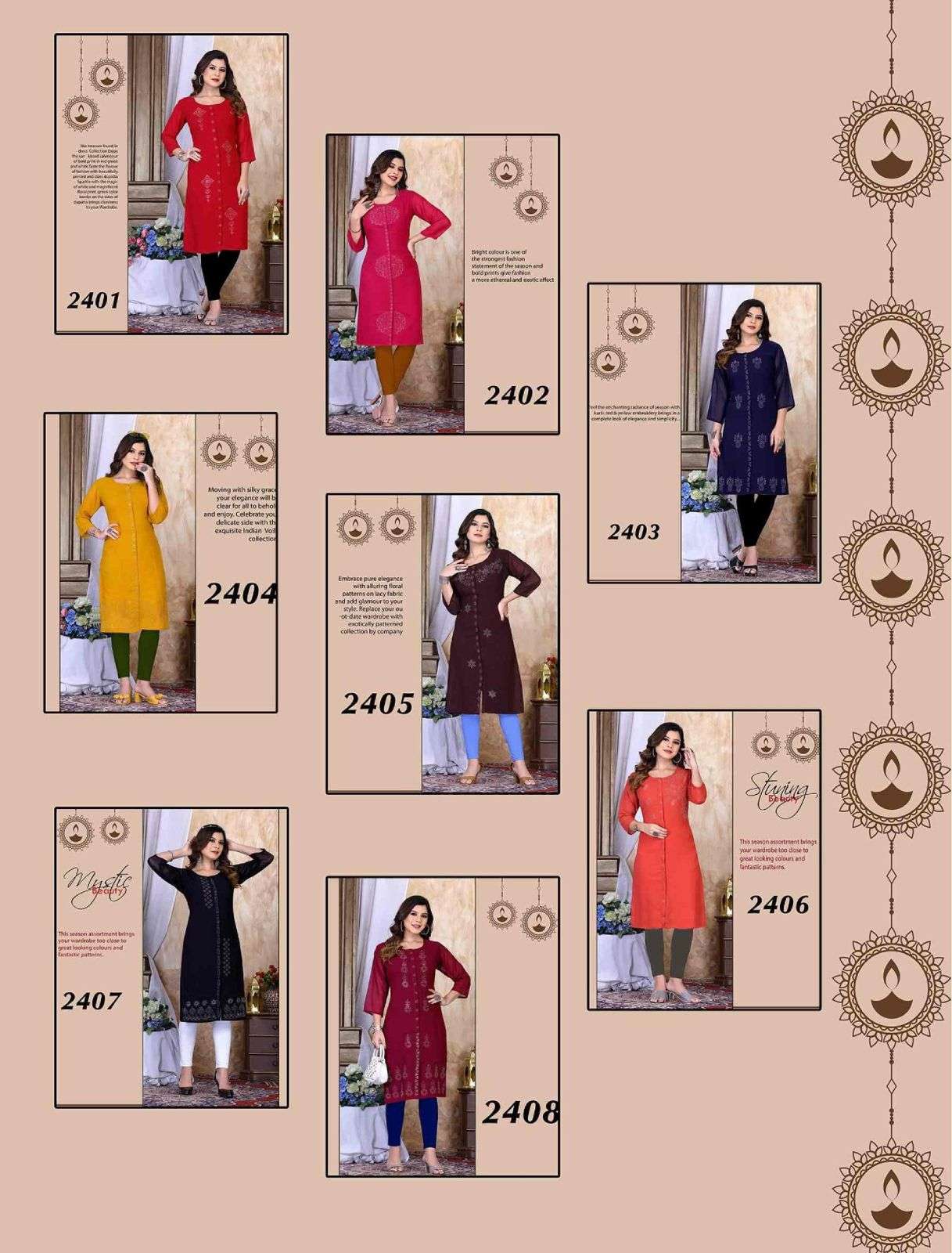 Beauty Queen Retro Heavy Georgette Diamond work KURTI CATALOG WHOLESALER BEST RATE