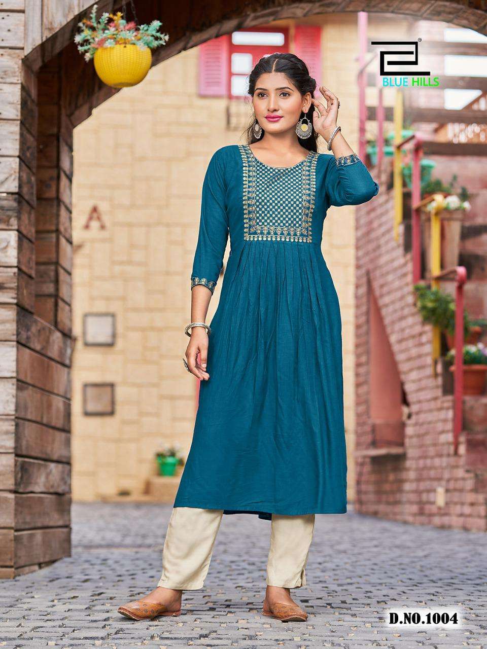 blue hills classic vol 15 nayra cut pattern plus size kurtis exports Malaysia 