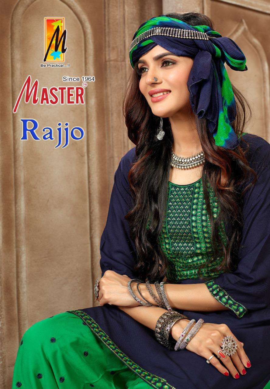 MASTER RAJJO PATIYALA RAYON WORK READYMADE SUIT CATALOG WHOLESALER BEST RATE