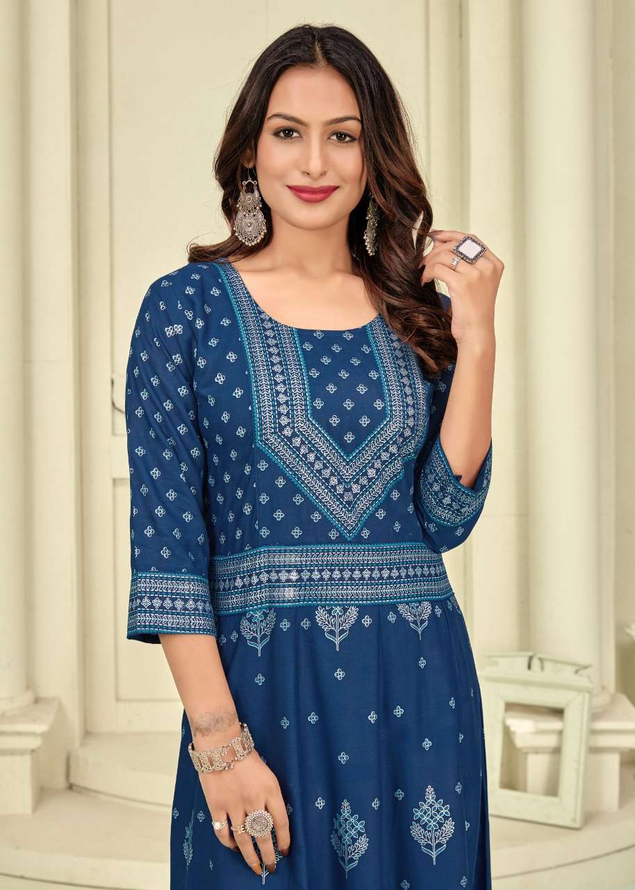 nayanthara vol 20 rayon foil printed long big sizes gown exporter