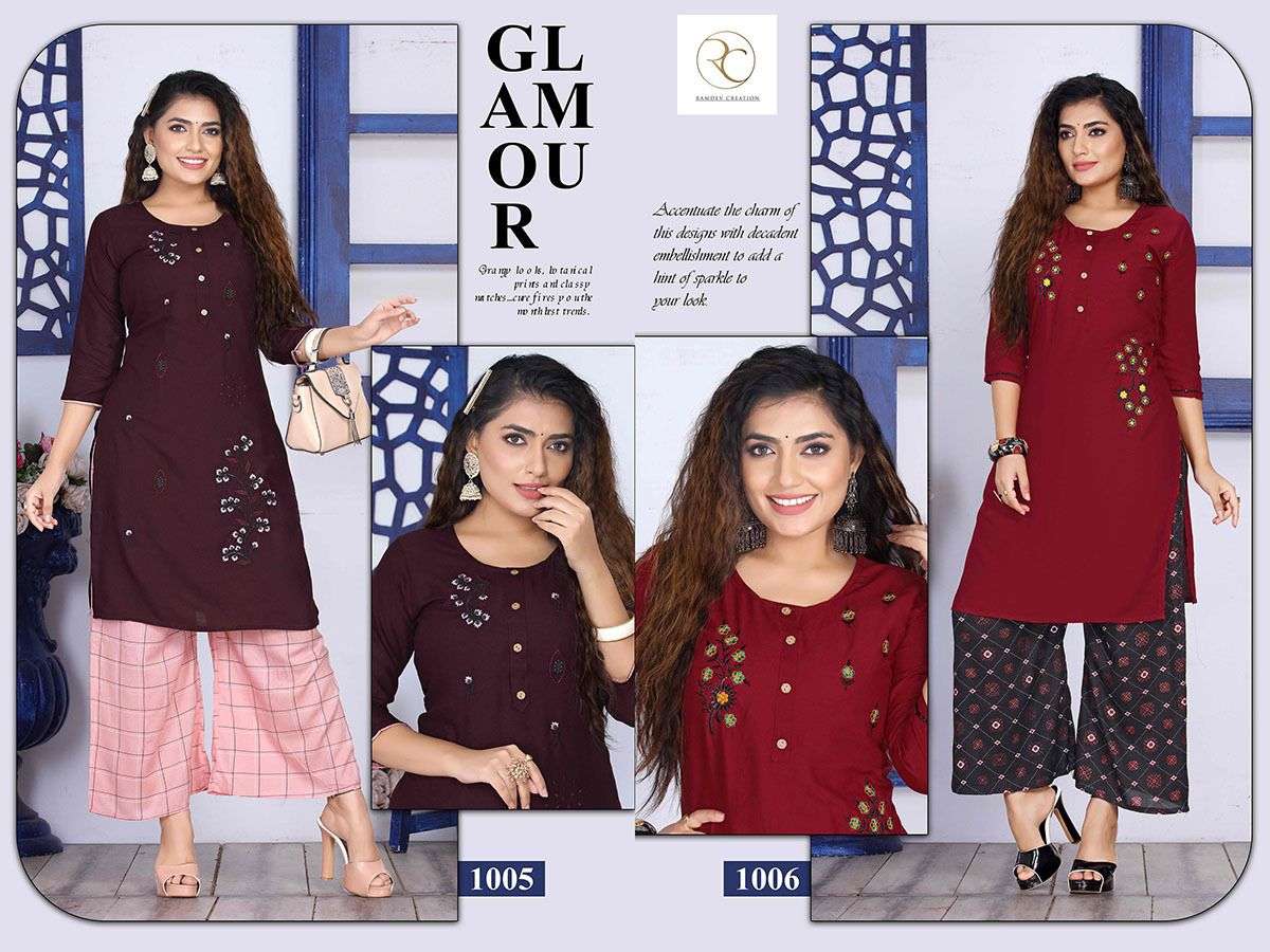 RC MISHREE Riyon 14 kg   heavy top Embrodery work with Riyon print Plazo sillai pattern CATALOG WHOLESALER BEST RATE