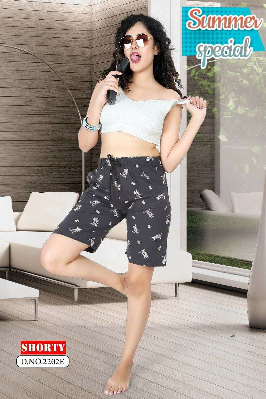 SUMMER SPECIAL NIGHT SHORTY VOL.2202 Heavy Shinker Hosiery Cotton Night Shorty Barmunda CATALOG WHOLESALER BEST RATE