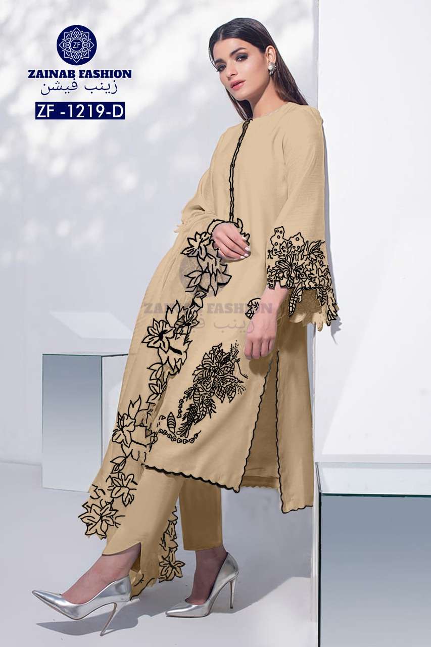 zainab fashion 1219 design colors readymade pakistani suits