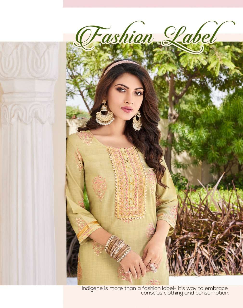 zoori by diya trends rayon casual wear kurti with pant big sizes set collection