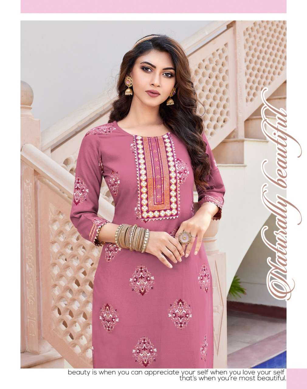 zoori by diya trends rayon casual wear kurti with pant big sizes set collection