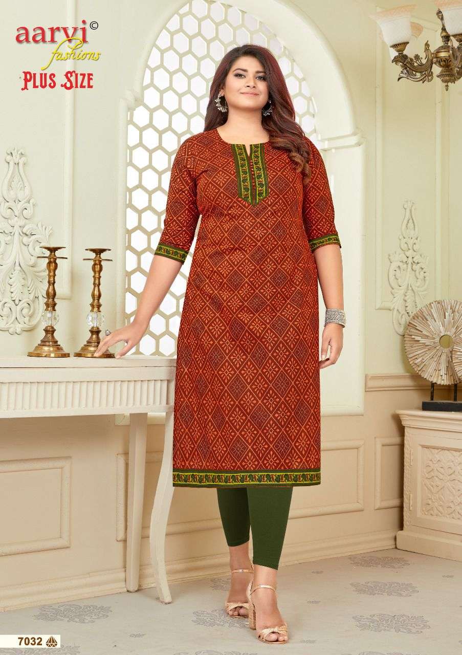 aarvi fashion surat rajkot cotton plus size vol 2 kurtis big size kurtis for women 