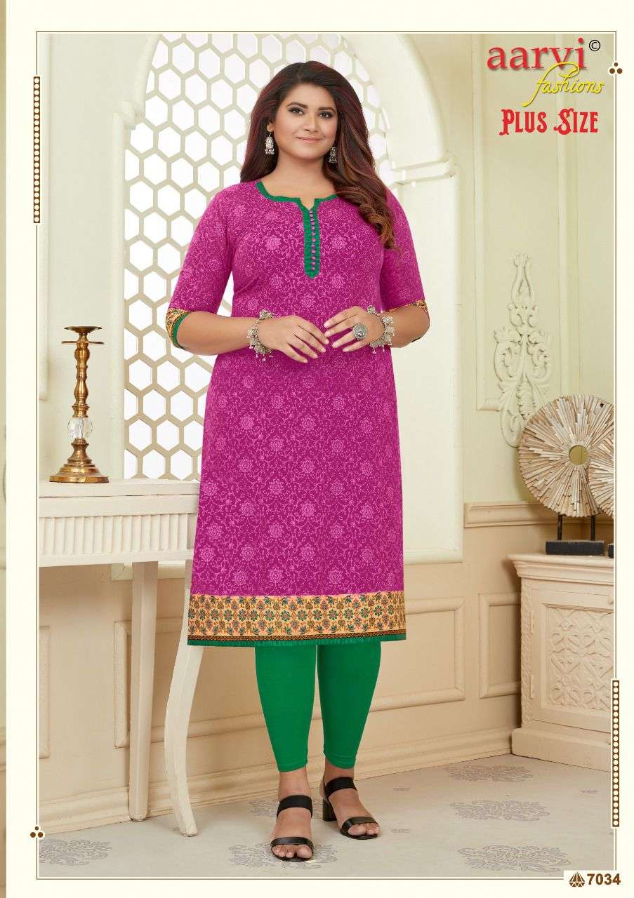 aarvi fashion surat rajkot cotton plus size vol 2 kurtis big size kurtis for women 