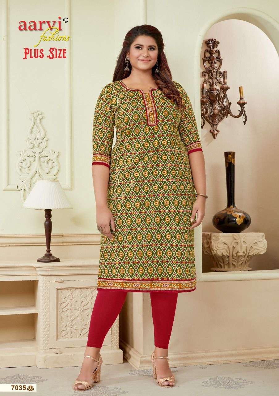 aarvi fashion surat rajkot cotton plus size vol 2 kurtis big size kurtis for women 