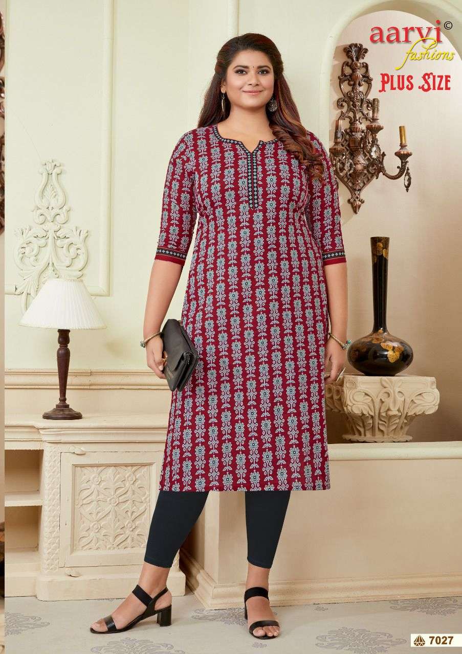 aarvi fashion surat rajkot cotton plus size vol 2 kurtis big size kurtis for women 