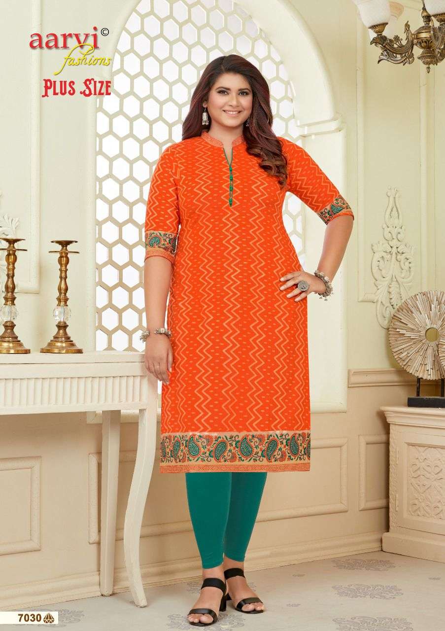 aarvi fashion surat rajkot cotton plus size vol 2 kurtis big size kurtis for women 