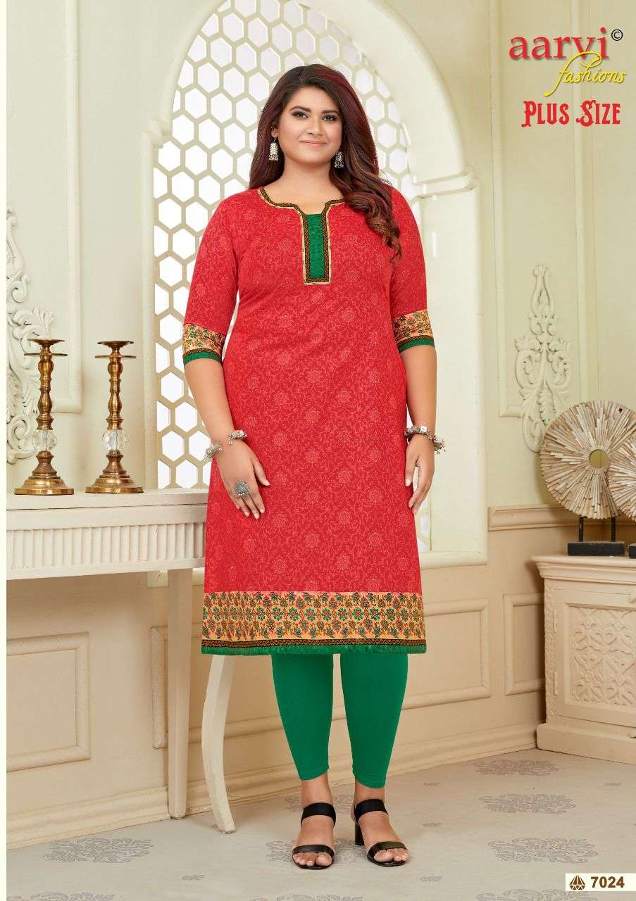 aarvi fashion surat rajkot cotton plus size vol 2 kurtis big size kurtis for women 