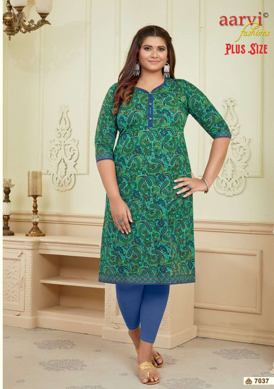 aarvi fashion surat rajkot cotton plus size vol 2 kurtis big size kurtis for women 