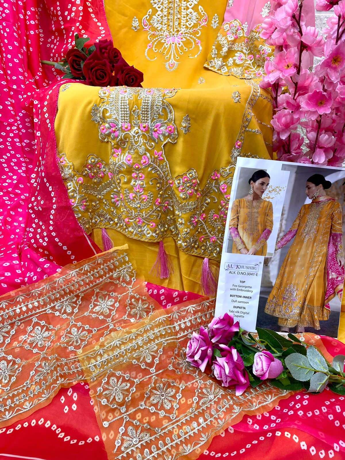 al khushbu alk 3041 design colors pakistani dresses 