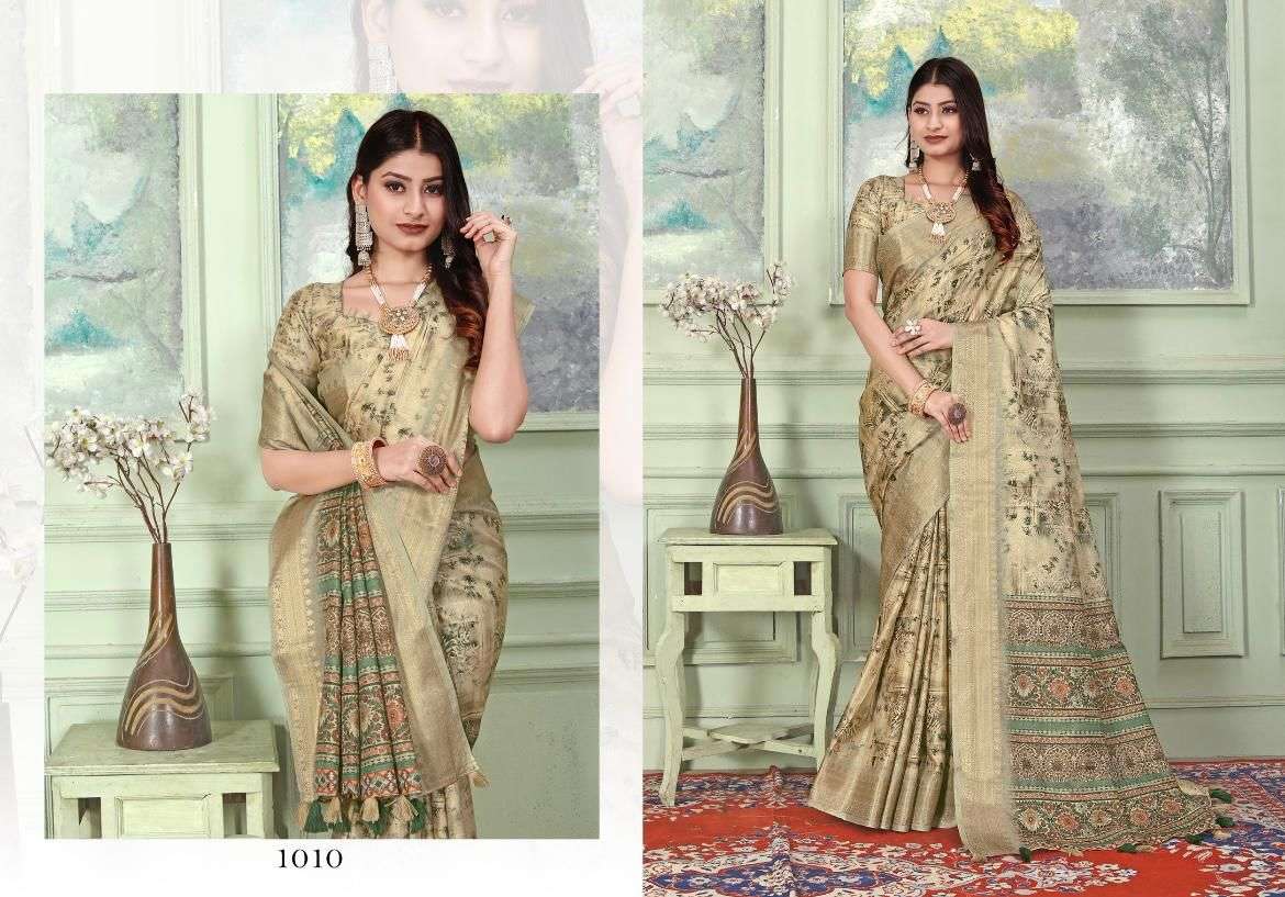 heritage digital vol 1 by mintorsi tusser silk banarasi weaving sarees