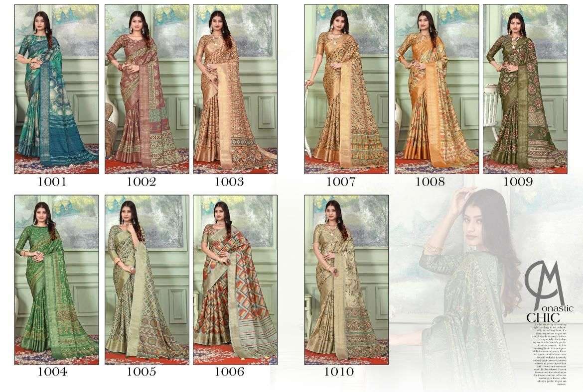 heritage digital vol 1 by mintorsi tusser silk banarasi weaving sarees