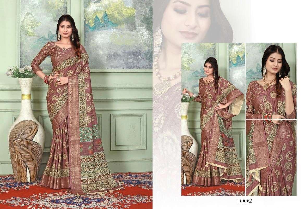 heritage digital vol 1 by mintorsi tusser silk banarasi weaving sarees