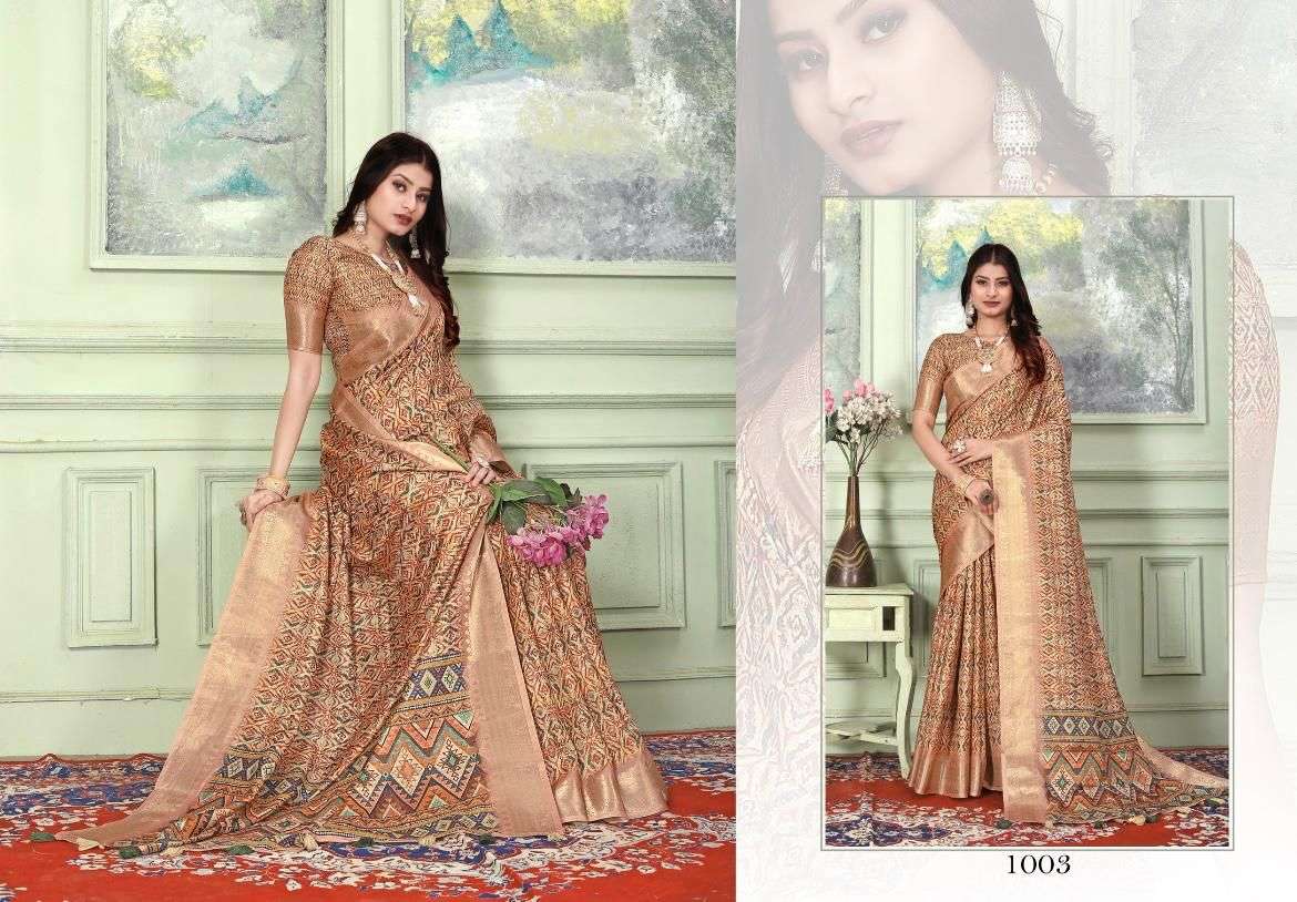 heritage digital vol 1 by mintorsi tusser silk banarasi weaving sarees