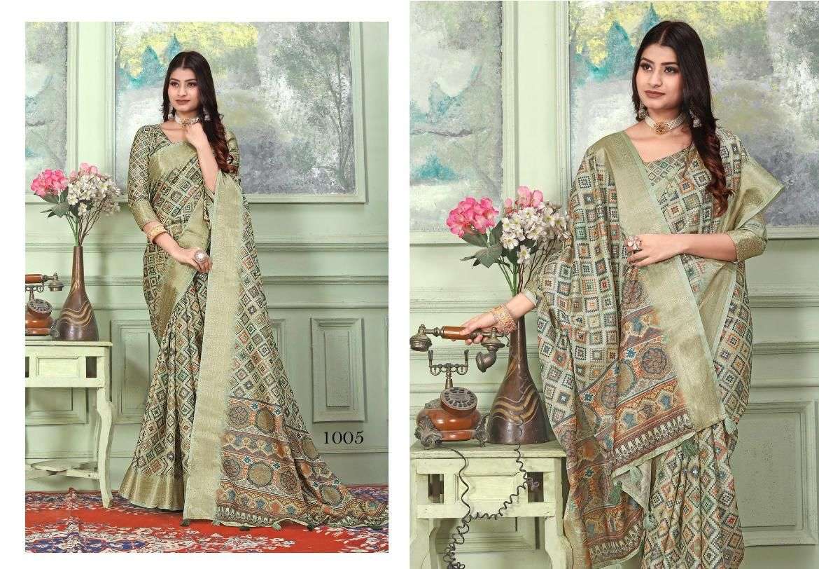 heritage digital vol 1 by mintorsi tusser silk banarasi weaving sarees