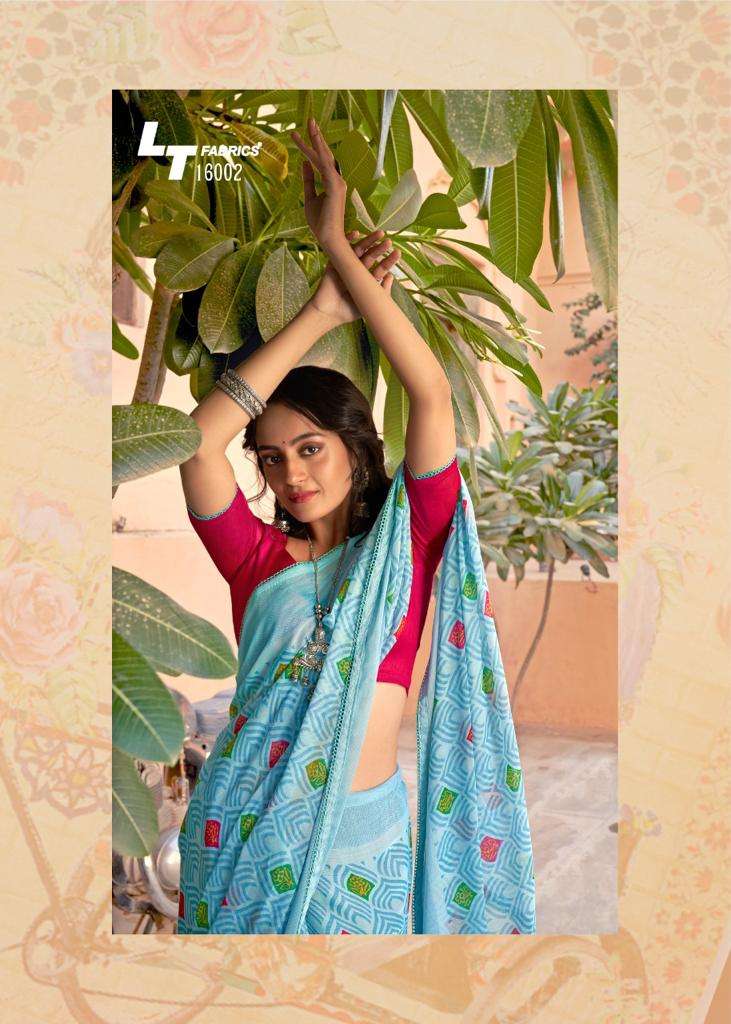 lt fashion surat wholesale shop maan chiffon smoke print saree catalog 