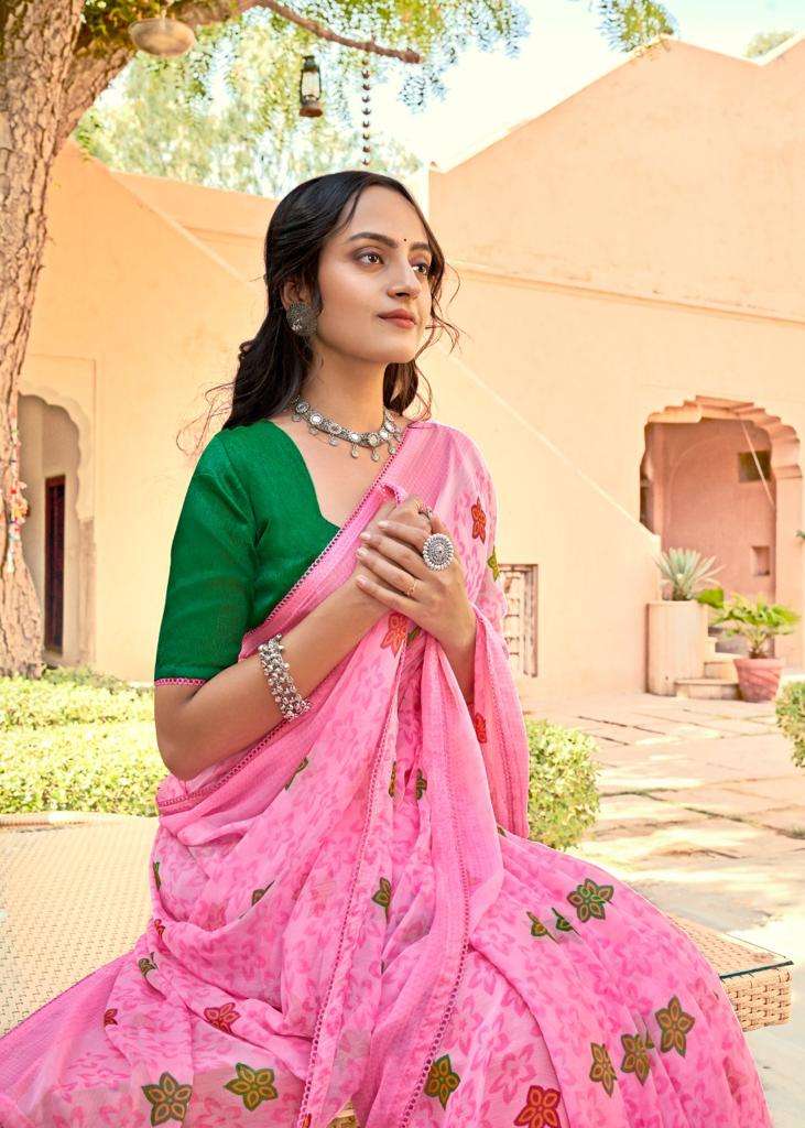 lt fashion surat wholesale shop maan chiffon smoke print saree catalog 