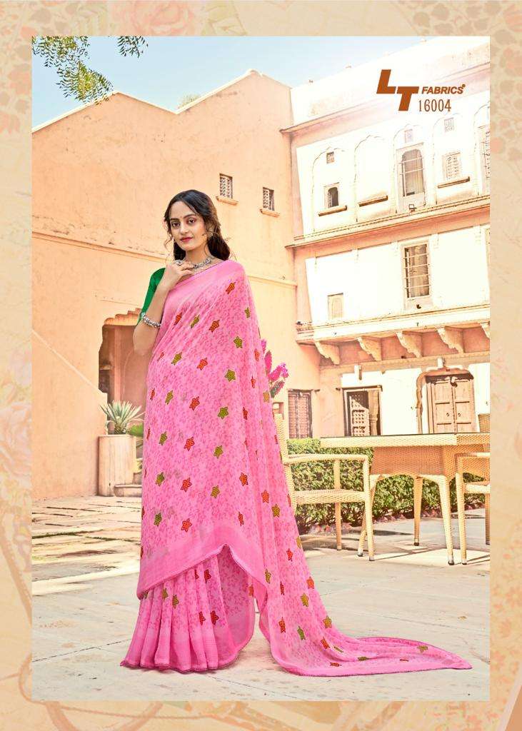 lt fashion surat wholesale shop maan chiffon smoke print saree catalog 