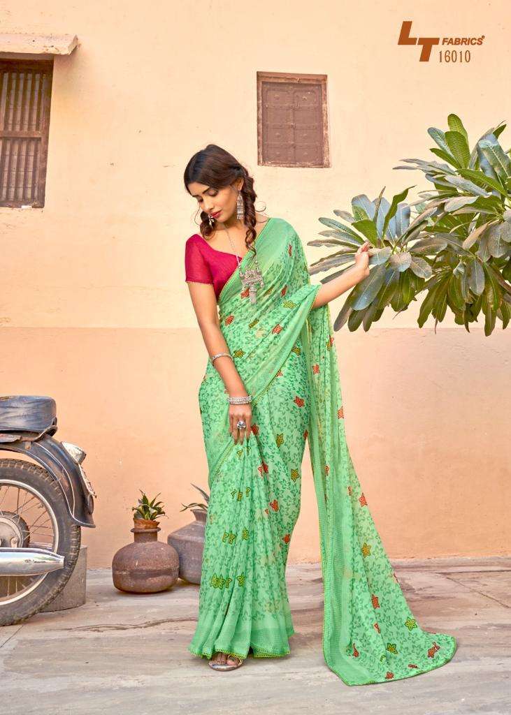 lt fashion surat wholesale shop maan chiffon smoke print saree catalog 