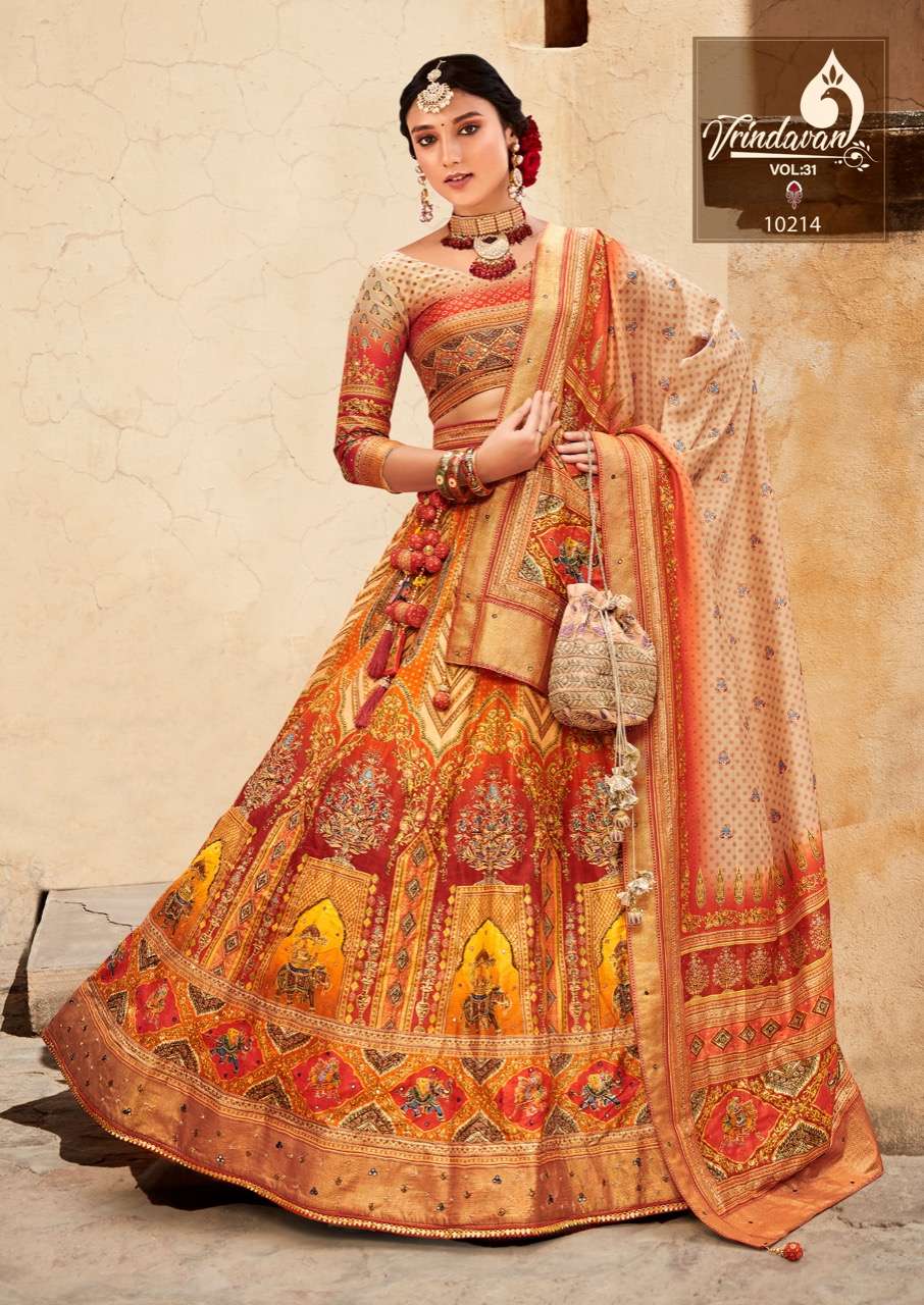 vrindavan vol 31 by royal silk festival wear lehenga catalogue