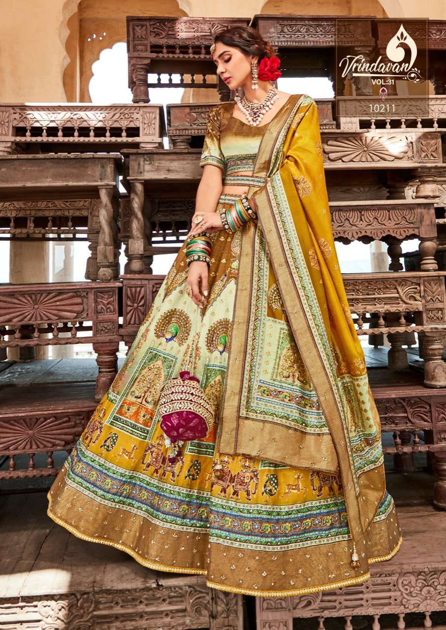 vrindavan vol 31 by royal silk festival wear lehenga catalogue