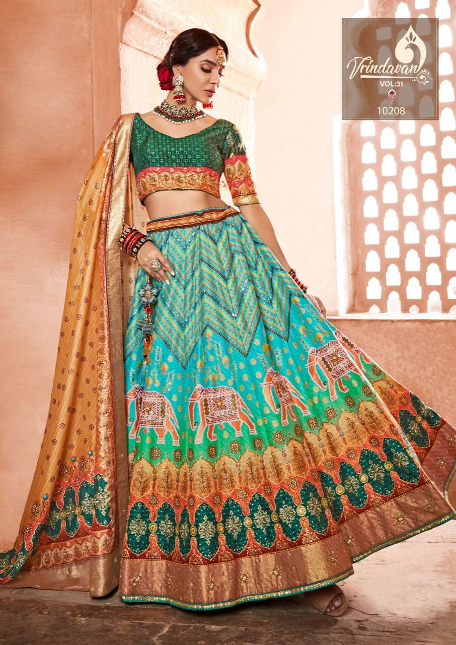 vrindavan vol 31 by royal silk festival wear lehenga catalogue