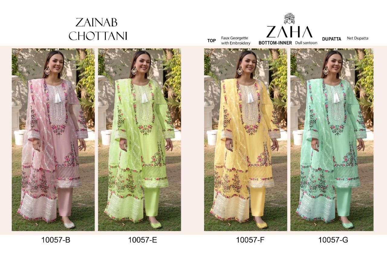 zaha zainab chottani 10057 design colors pakistani dress at single 
