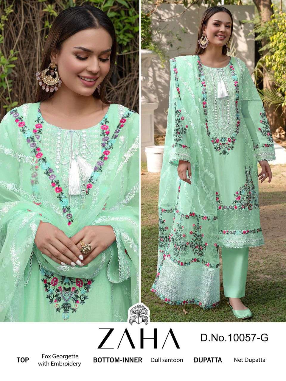 zaha zainab chottani 10057 design colors pakistani dress at single 