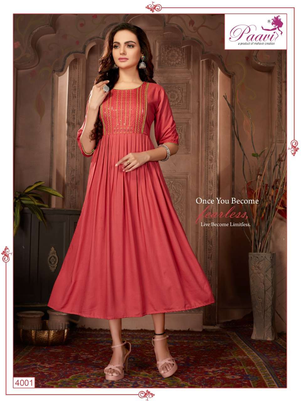 PAAVI FALAK Vol:-4 Plain Rayon LIVA TAG APPROVED KURTI CATALOG WHOLESALER BEST RATE