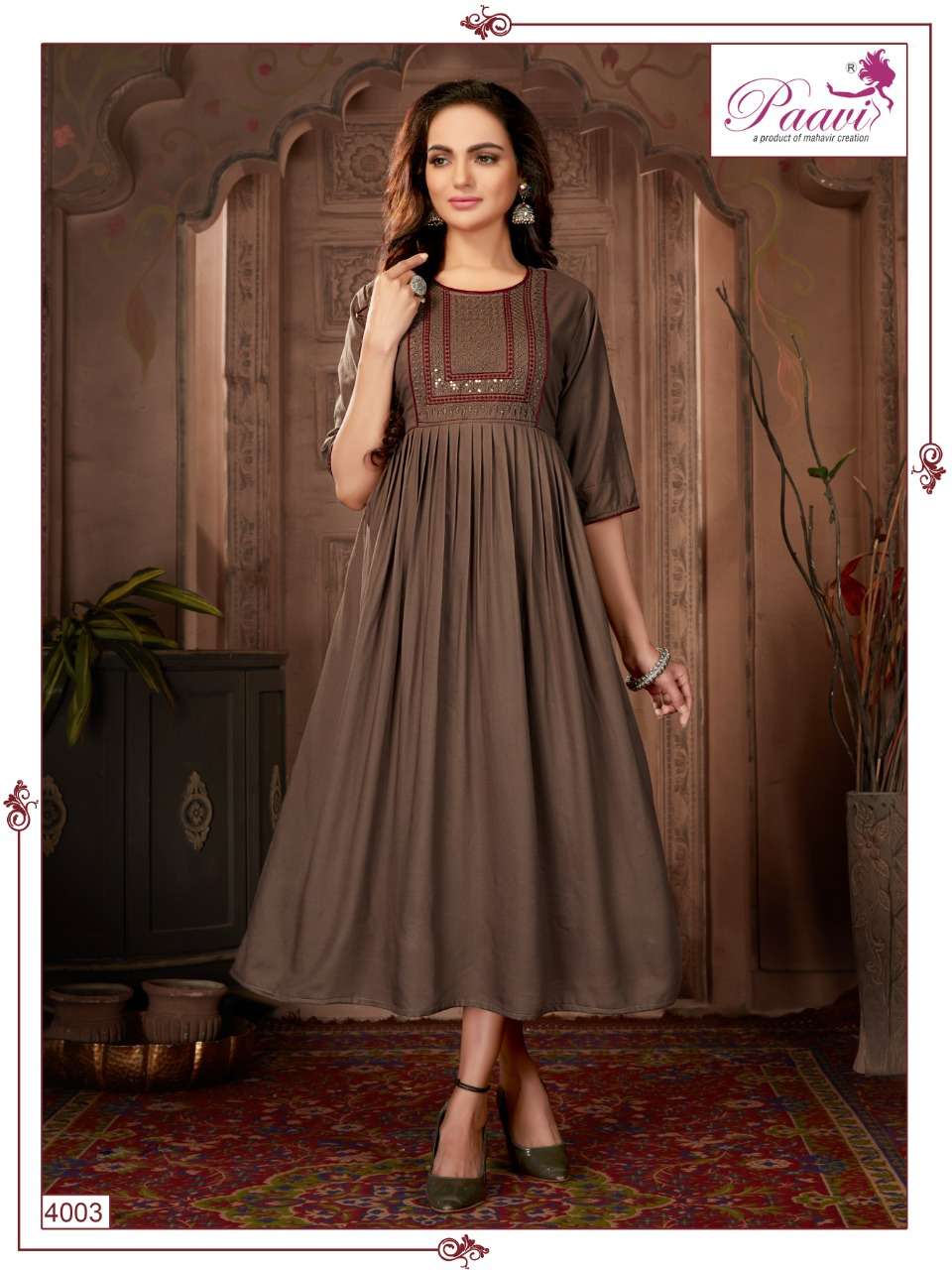PAAVI FALAK Vol:-4 Plain Rayon LIVA TAG APPROVED KURTI CATALOG WHOLESALER BEST RATE
