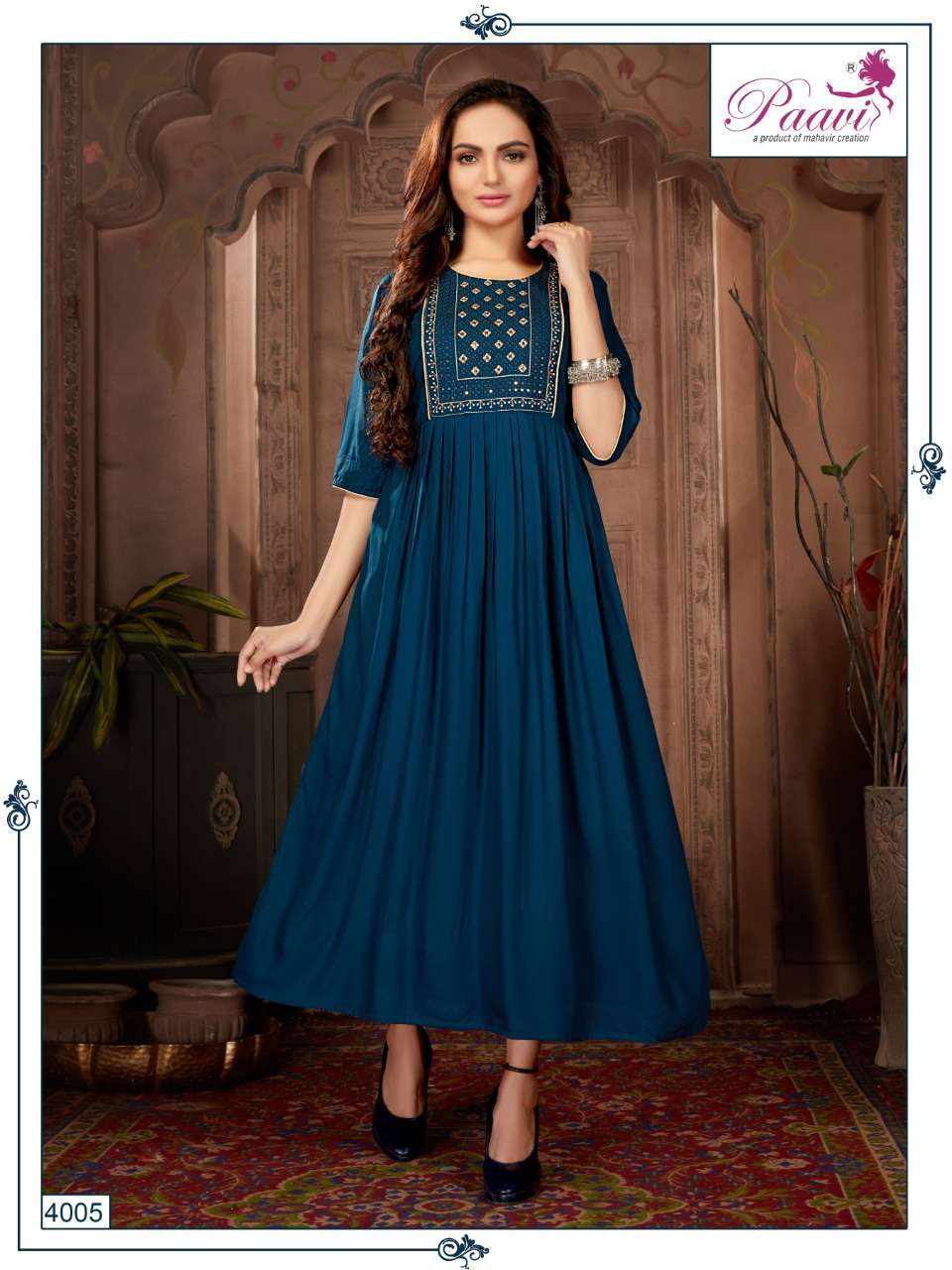 PAAVI FALAK Vol:-4 Plain Rayon LIVA TAG APPROVED KURTI CATALOG WHOLESALER BEST RATE