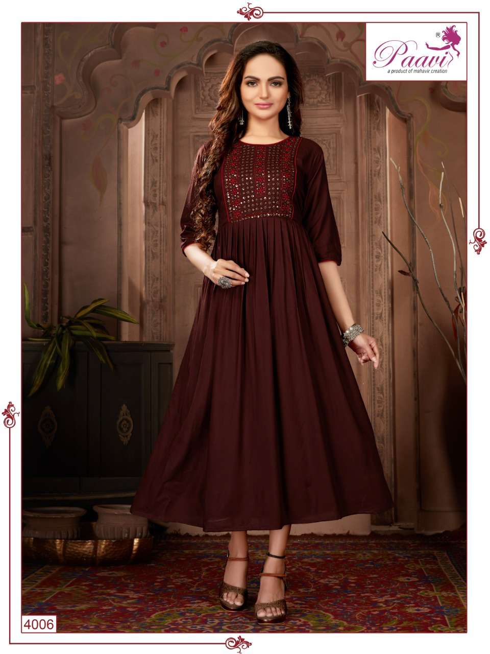PAAVI FALAK Vol:-4 Plain Rayon LIVA TAG APPROVED KURTI CATALOG WHOLESALER BEST RATE